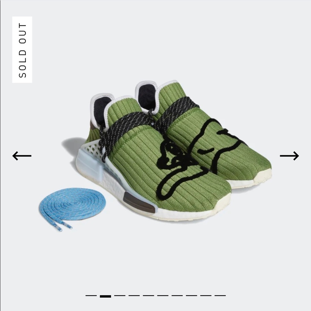 NEW Men’s Adidas NMD HU Human Race Pharrell Size 12 Billionaire Club (GZ1664).